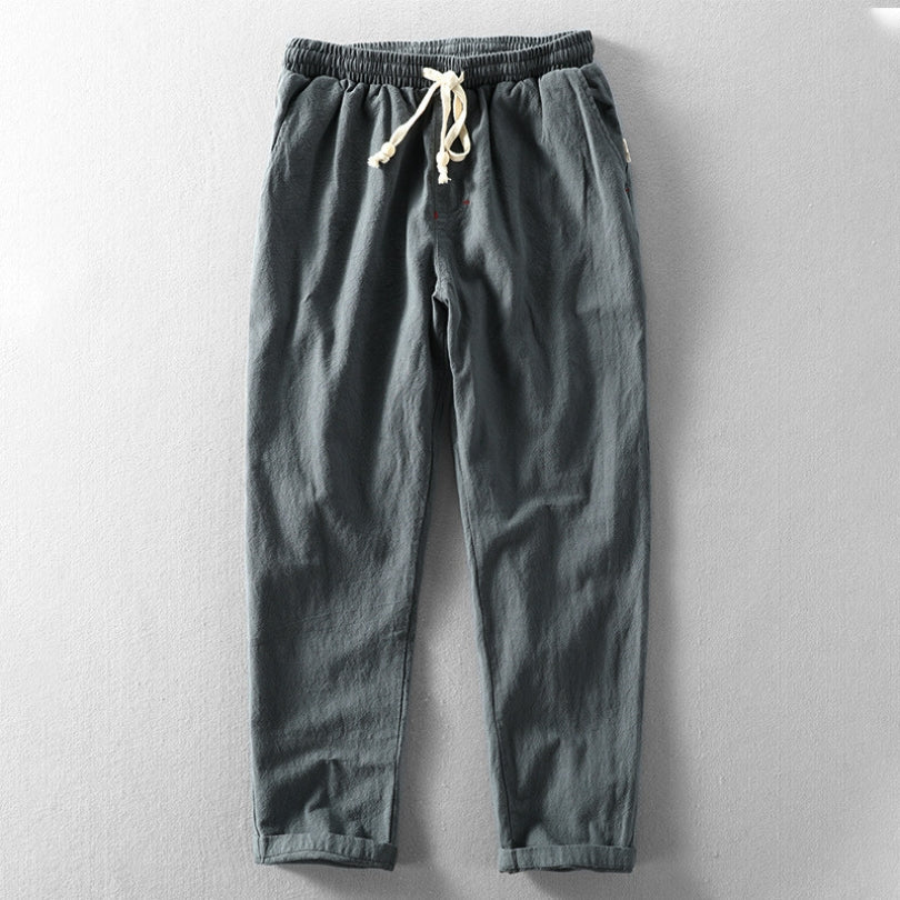 Heren Broek met Elastische Taille en Trekkoord