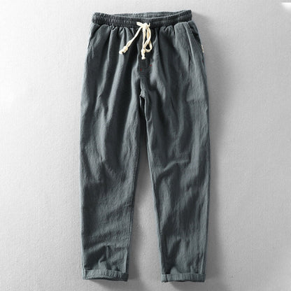 Heren Broek met Elastische Taille en Trekkoord