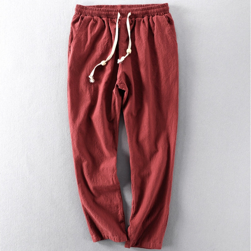 Heren Broek met Elastische Taille en Trekkoord