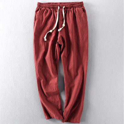 Heren Broek met Elastische Taille en Trekkoord