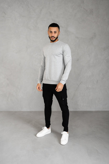 Heren Cargo Broek Slim Fit met Zijzakken en Elastische Taille
