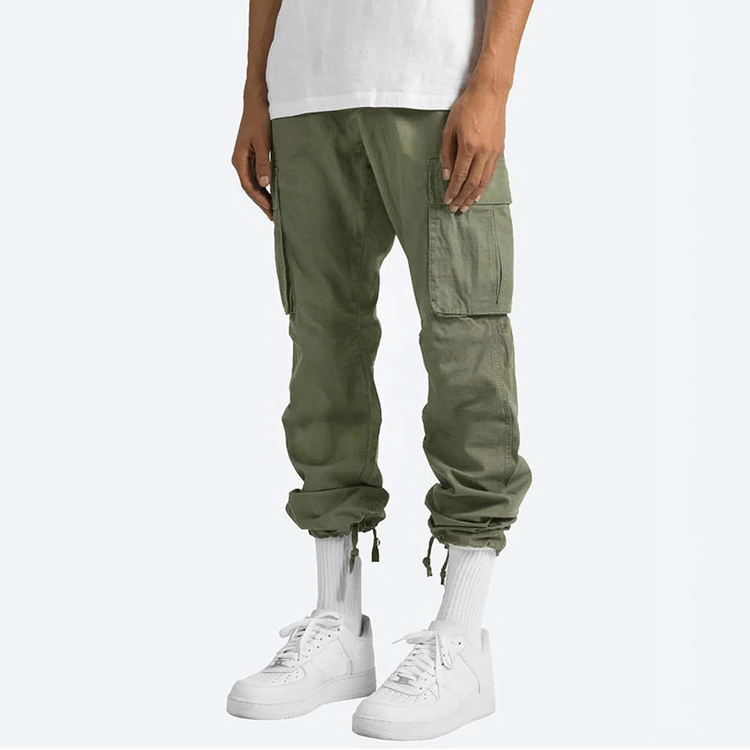 Heren Cargobroek met Elastische Taille en Trekkoord