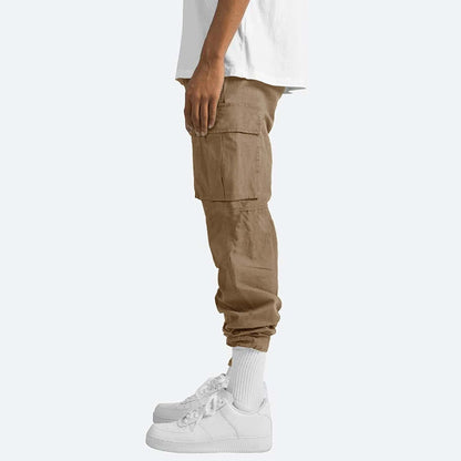 Heren Cargobroek met Elastische Taille en Trekkoord