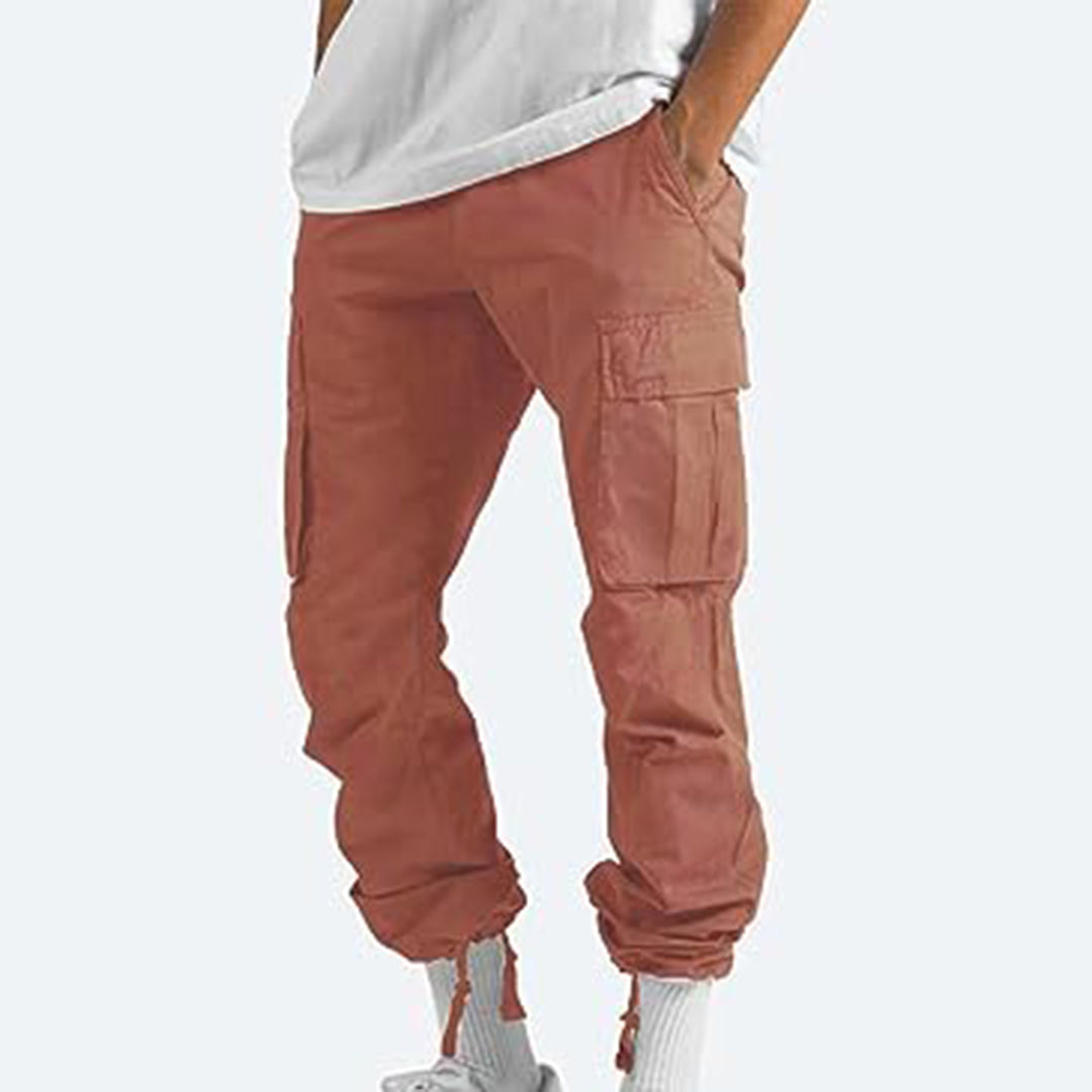 Heren Cargobroek met Elastische Taille en Trekkoord