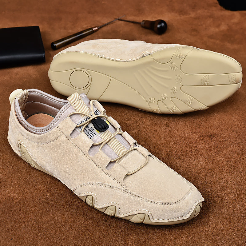 Heren Casual Loafers met Elastisch Vetersysteem