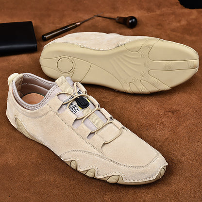 Heren Casual Loafers met Elastisch Vetersysteem