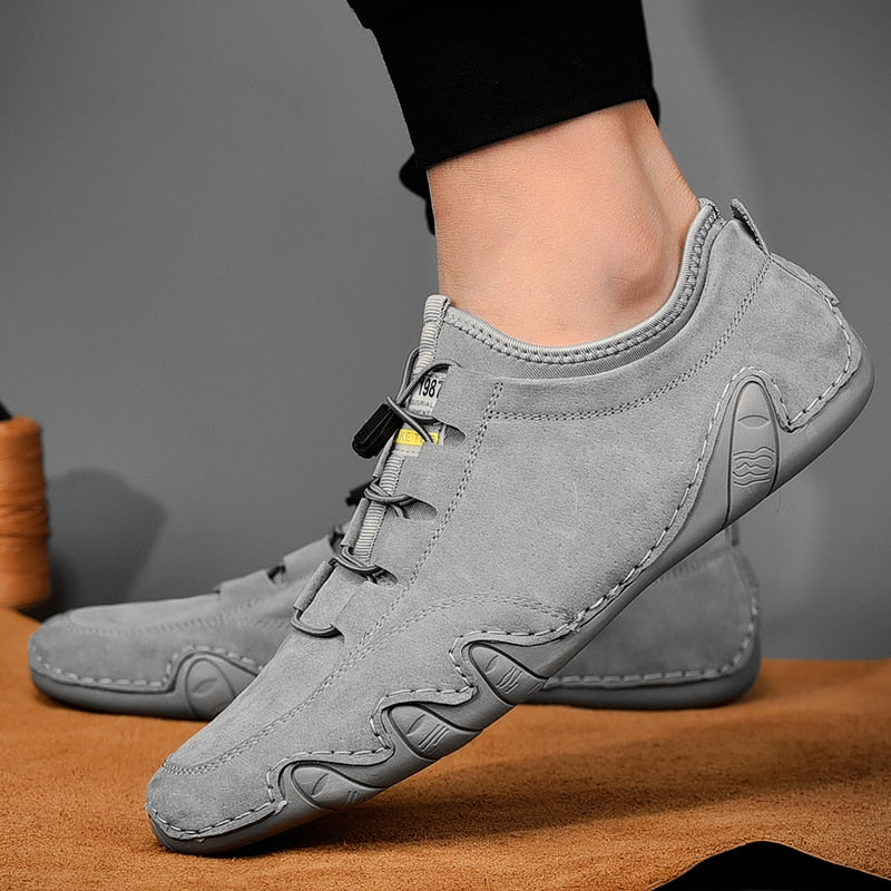Heren Casual Loafers met Elastisch Vetersysteem