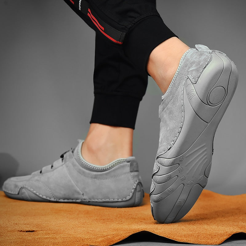 Heren Casual Loafers met Elastisch Vetersysteem