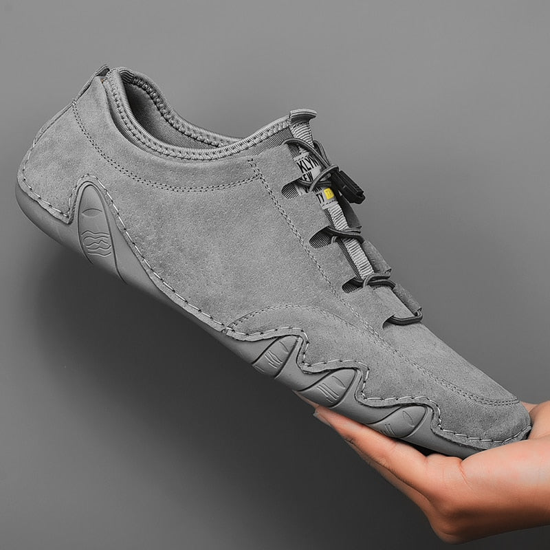Heren Casual Loafers met Elastisch Vetersysteem