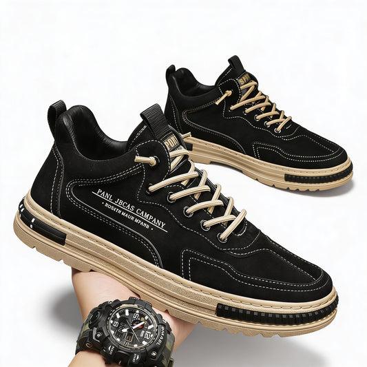 Heren Casual Sneakers met Chunky Zool en Contrastdetails