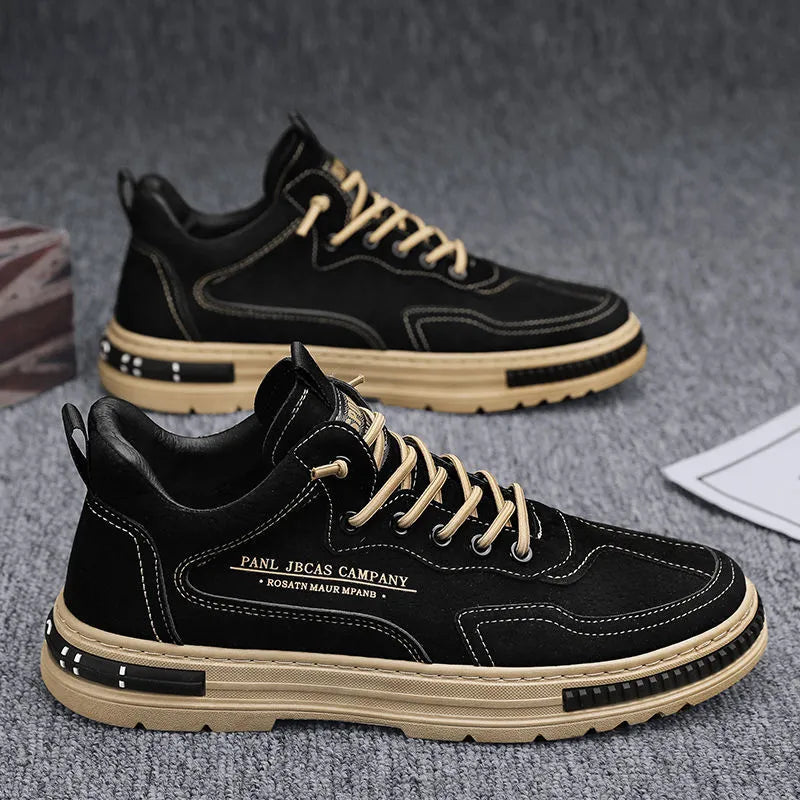 Heren Casual Sneakers met Chunky Zool en Contrastdetails