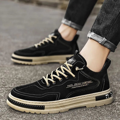 Heren Casual Sneakers met Chunky Zool en Contrastdetails