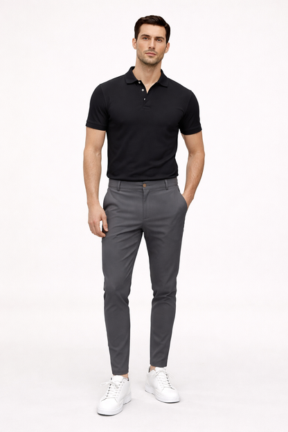 Heren Chino Broek met Rechte Snit en Regular Fit