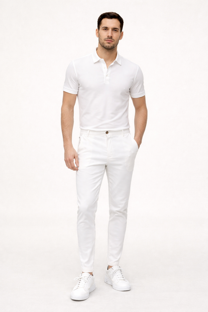 Heren Chino Broek met Rechte Snit en Regular Fit