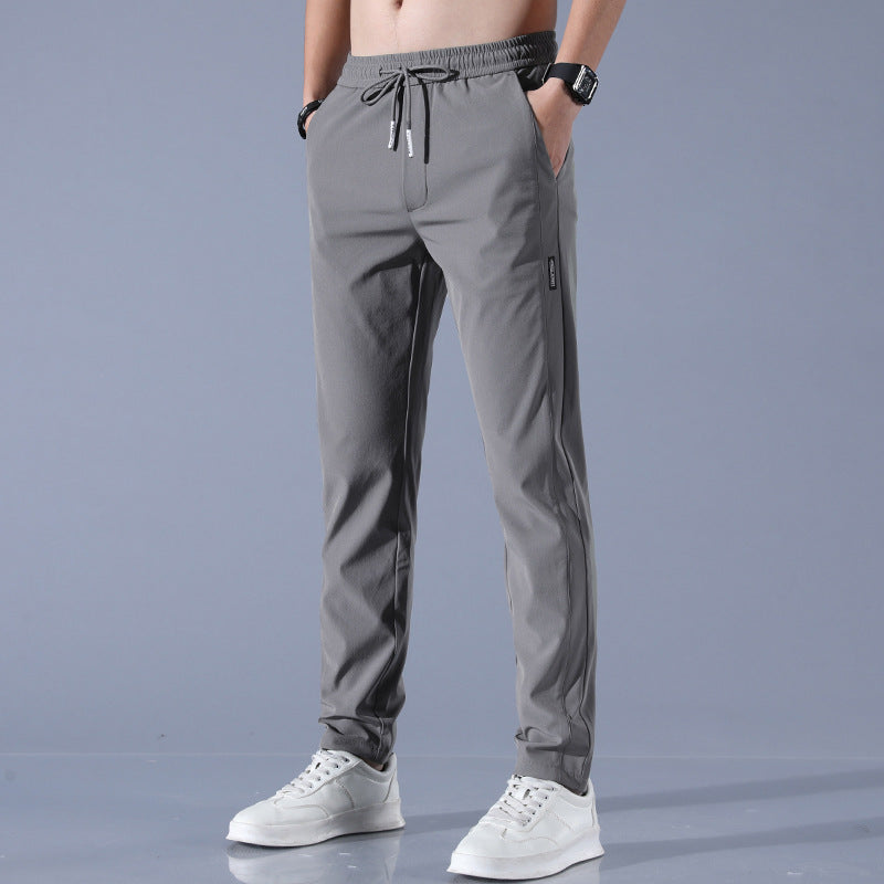 Heren Golfbroek Lang met Elastische Taille en Slim Fit