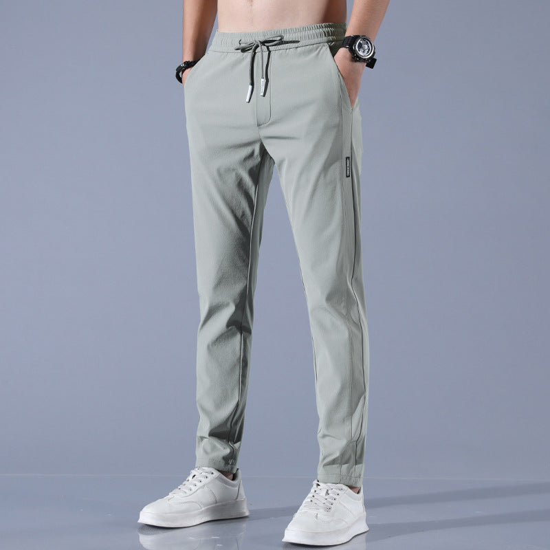 Heren Golfbroek Lang met Elastische Taille en Slim Fit