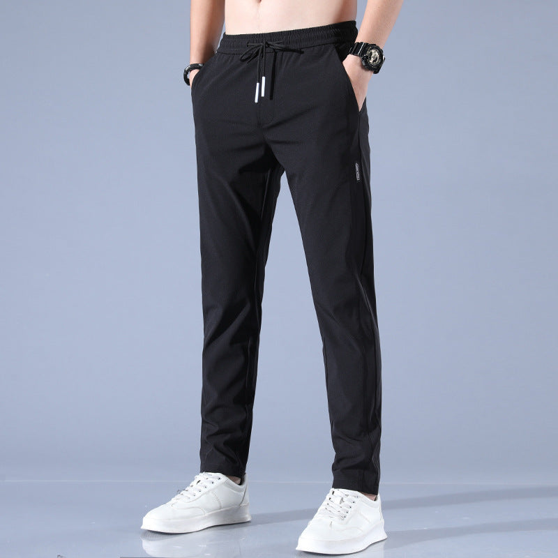 Heren Golfbroek Lang met Elastische Taille en Slim Fit
