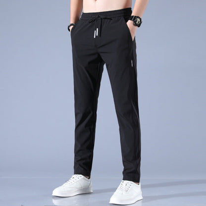 Heren Golfbroek Lang met Elastische Taille en Slim Fit