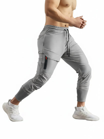Heren Joggingbroek Slim Fit met Zijzakken en Elastische Enkelbanden