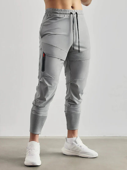 Heren Joggingbroek Slim Fit met Zijzakken en Elastische Enkelbanden