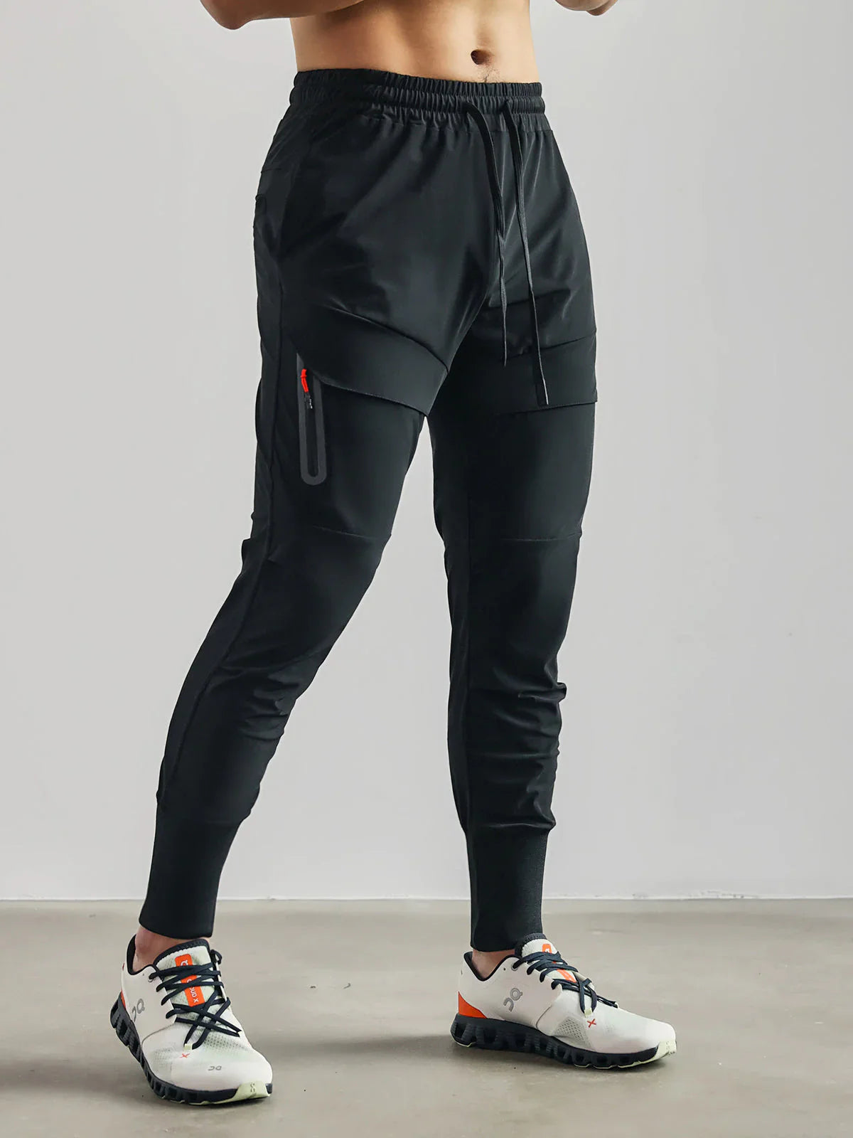 Heren Joggingbroek Slim Fit met Zijzakken en Elastische Enkelbanden