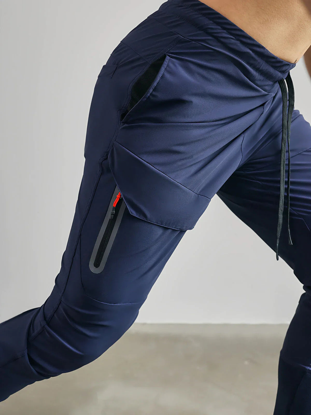 Heren Joggingbroek Slim Fit met Zijzakken en Elastische Enkelbanden