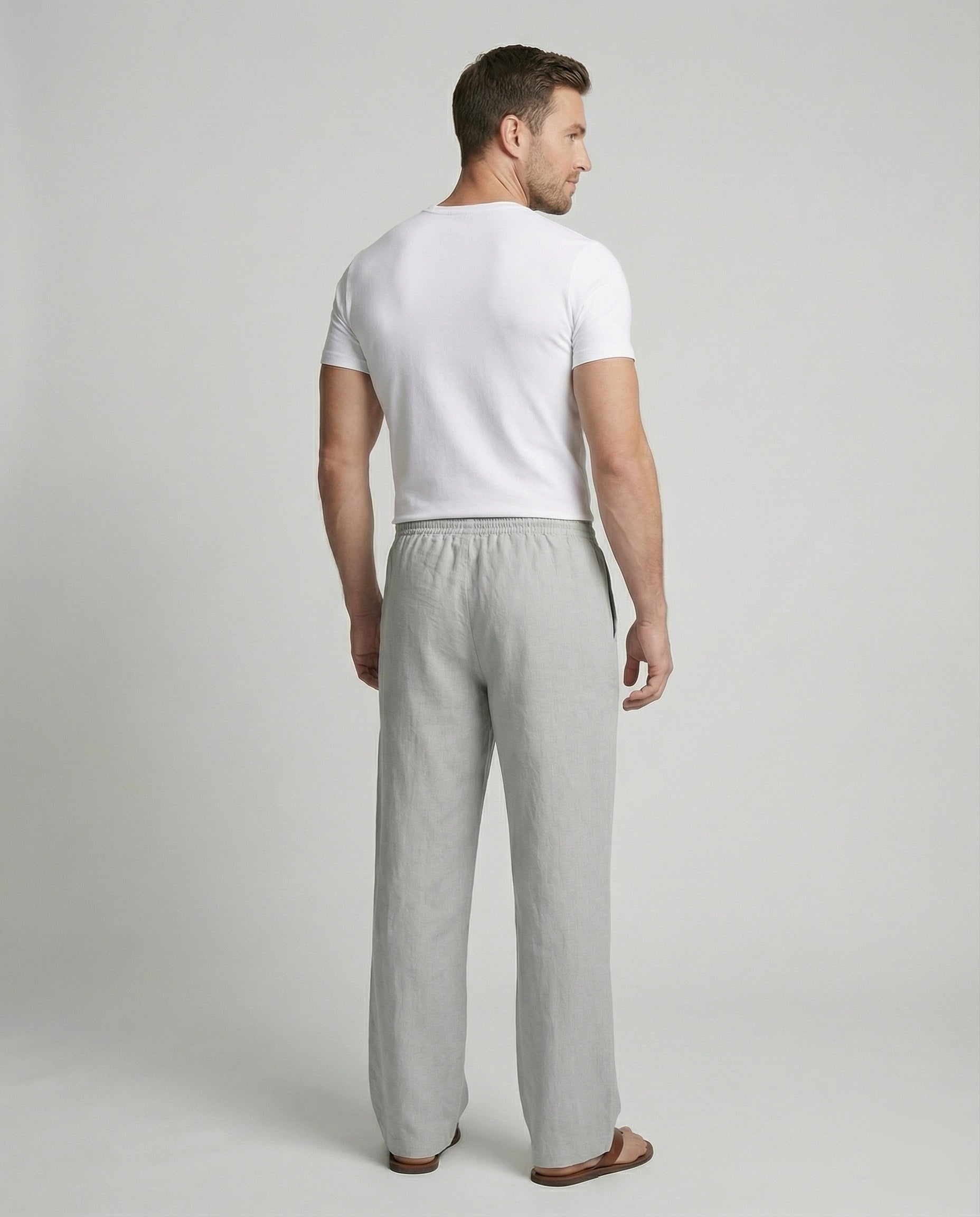 Heren Lounge Broek met Elastische Taille en Trekkoord