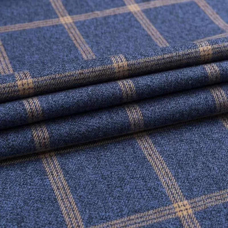 Heren Overhemd Lange Mouw met Ruitpatroon en Button-down Kraag