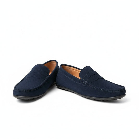 Heren Penny Loafers Slip-on met Mocassin Neus en Antislipzool