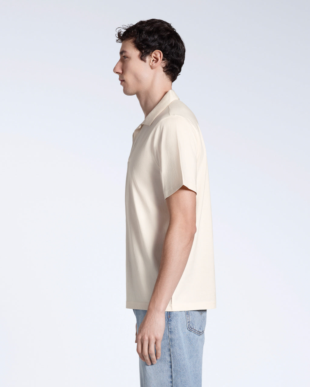 Heren Polo Korte Mouw met Open Kraag en Relaxed Fit