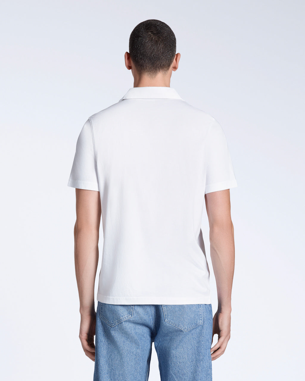 Heren Polo Korte Mouw met Open Kraag en Relaxed Fit