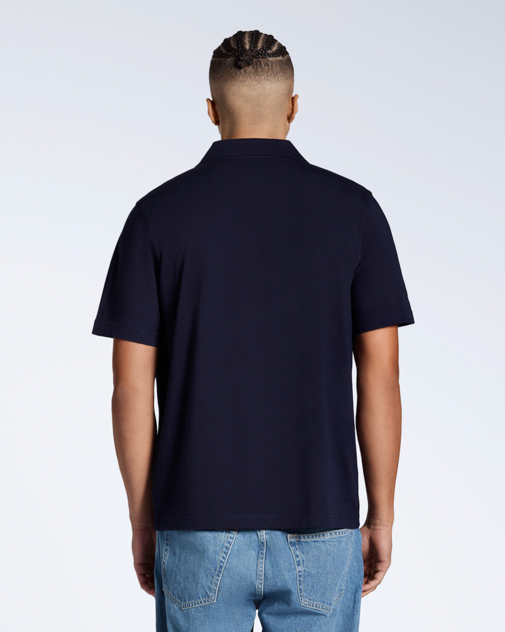 Heren Polo Korte Mouw met Open Kraag en Relaxed Fit