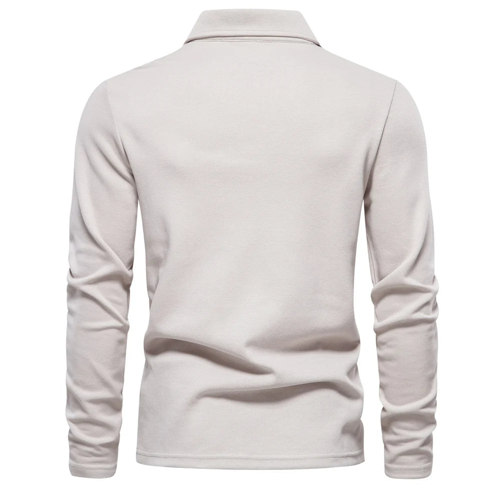 Heren Poloshirt met Lange Mouwen