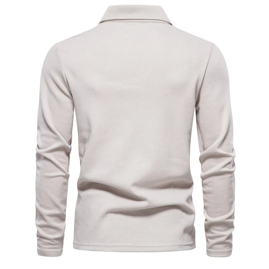Heren Poloshirt met Lange Mouwen