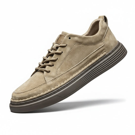 Heren Sneakers met Vetersluiting en Dikke Zool