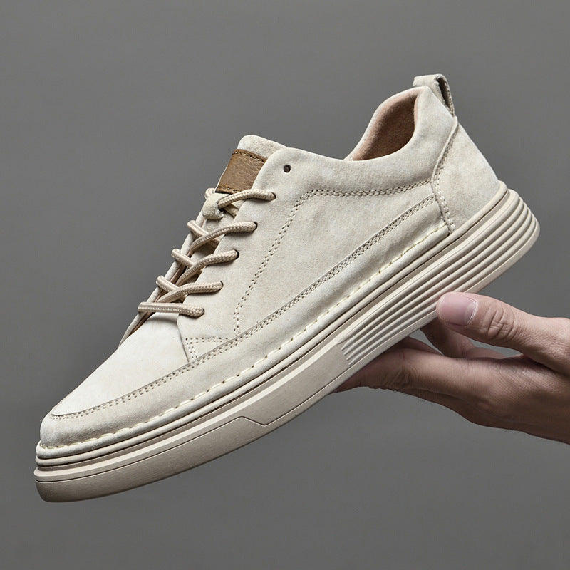 Heren Sneakers met Vetersluiting en Dikke Zool