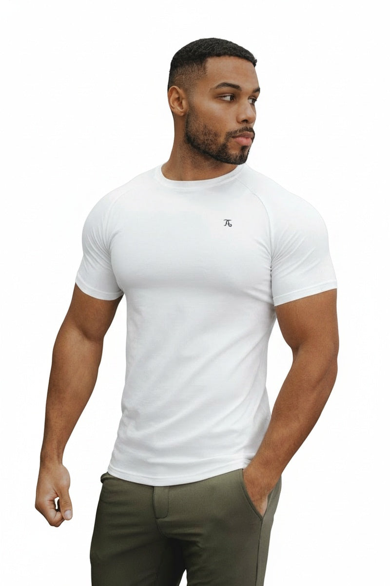 Heren T-Shirt Korte Mouw met Ronde Hals en Muscle Fit