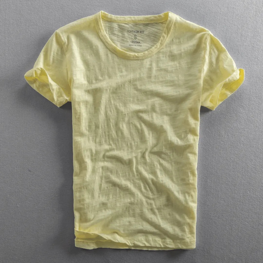 Heren T-shirt Korte Mouw met Ronde Hals en Relaxed Fit