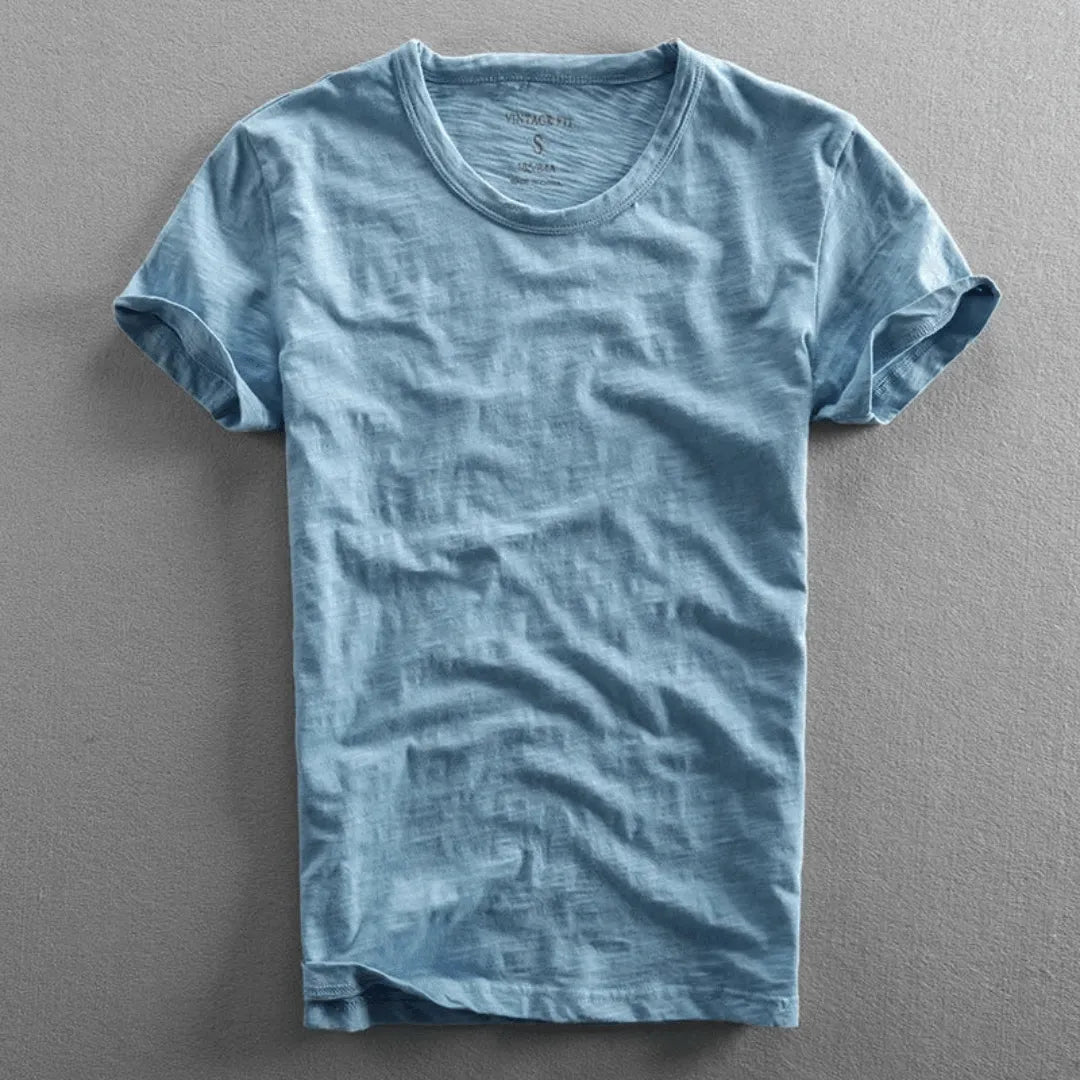 Heren T-shirt Korte Mouw met Ronde Hals en Relaxed Fit