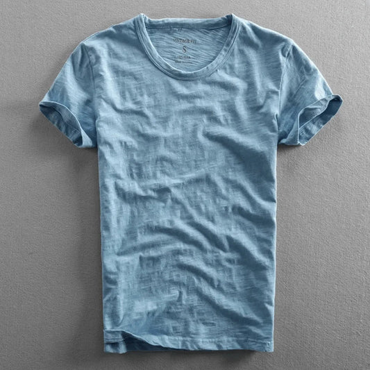 Heren T-shirt Korte Mouw met Ronde Hals en Relaxed Fit