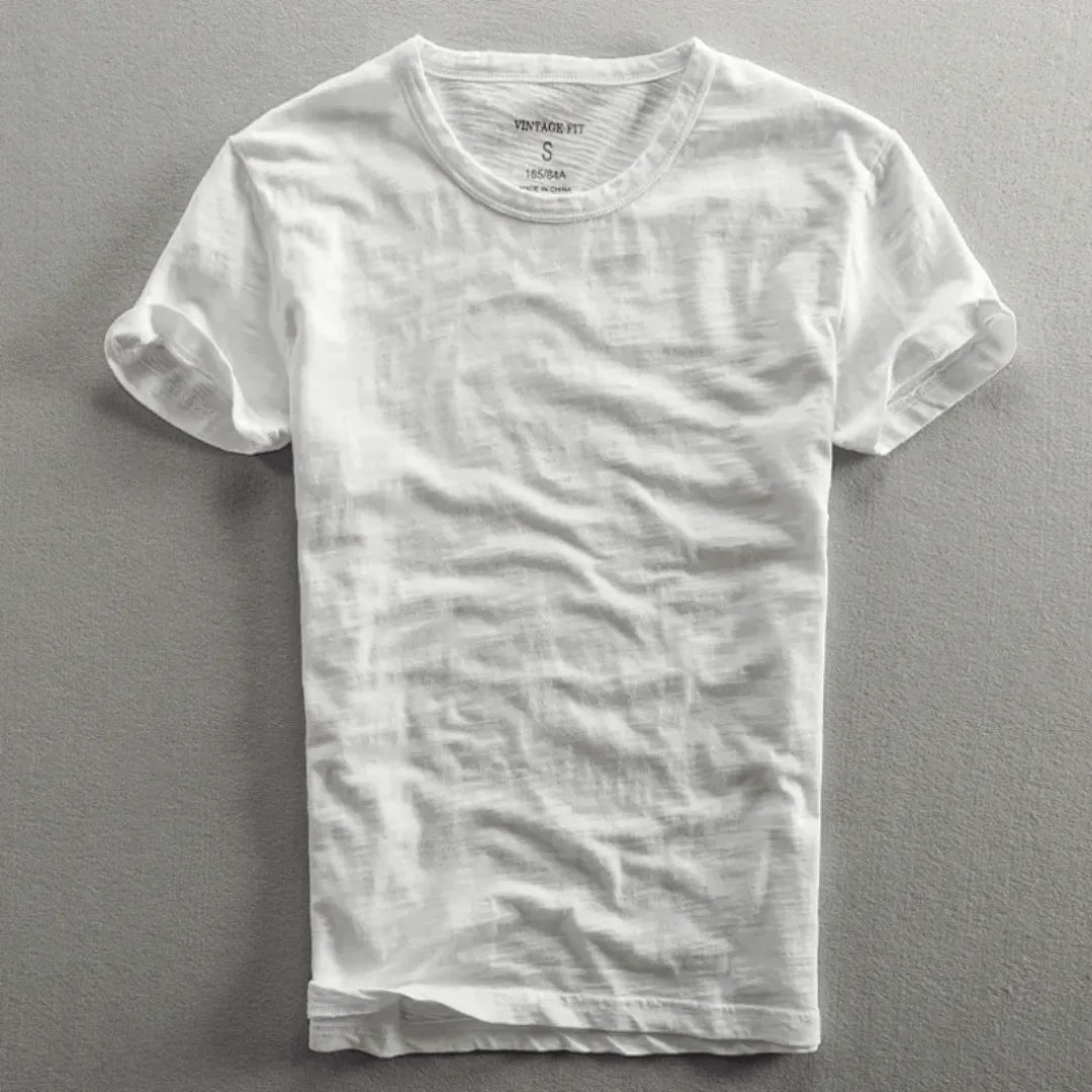 Heren T-shirt Korte Mouw met Ronde Hals en Relaxed Fit