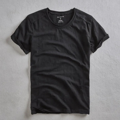 Heren T-shirt Korte Mouw met Ronde Hals en Relaxed Fit