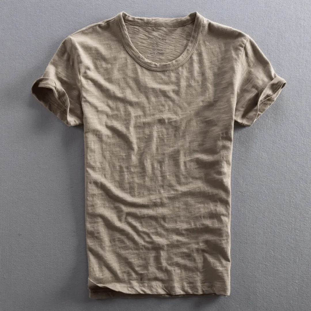 Heren T-shirt Korte Mouw met Ronde Hals en Relaxed Fit