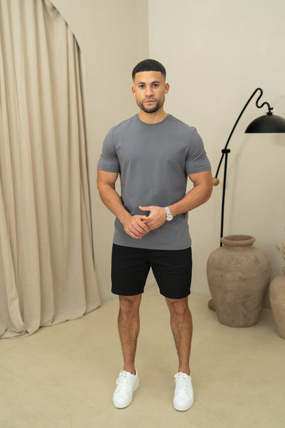 Heren T-shirt Korte Mouw met Ronde Hals Slim Fit