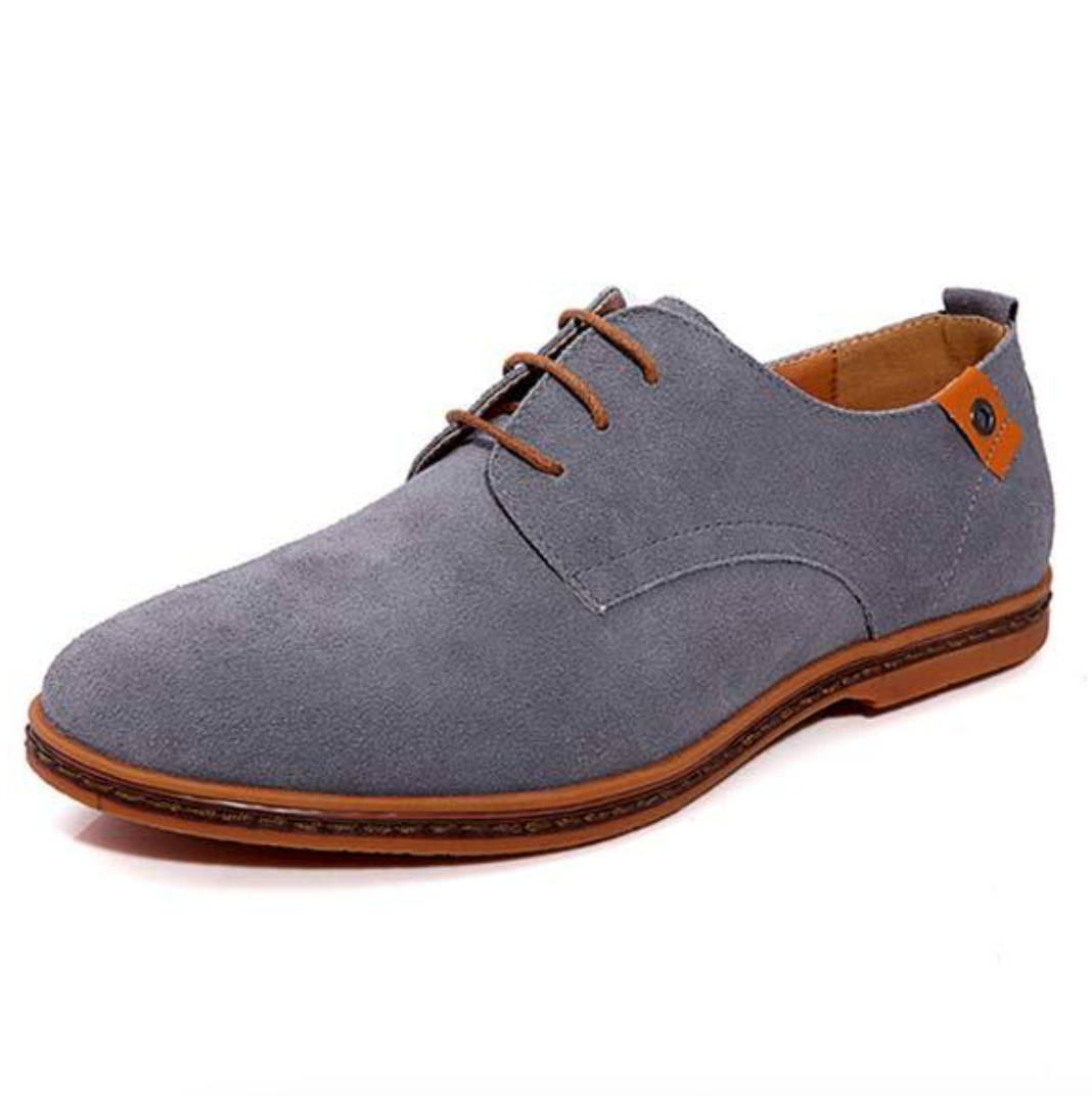 Heren Veterschoenen Klassiek met Vetersluiting Grijs