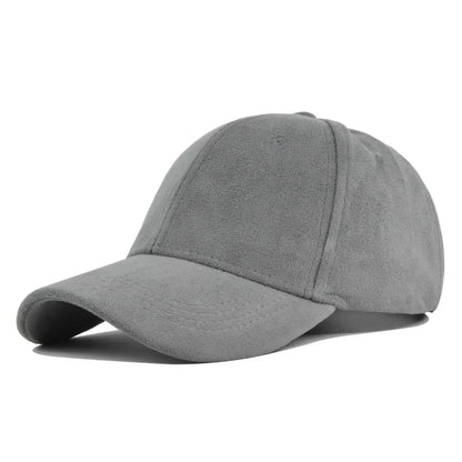 Baseballpet Verstelbaar met Faux Suede Afwerking Grijs