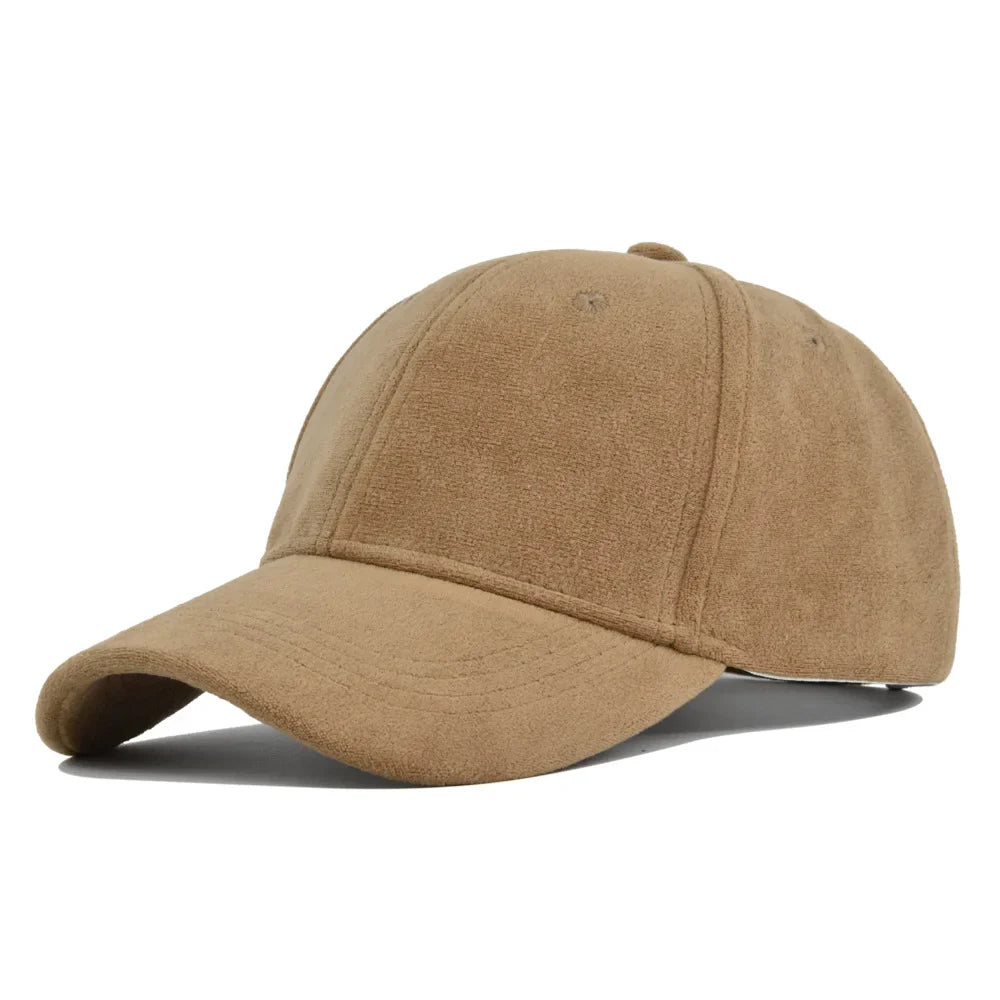 Baseballpet Verstelbaar met Faux Suede Afwerking Khaki