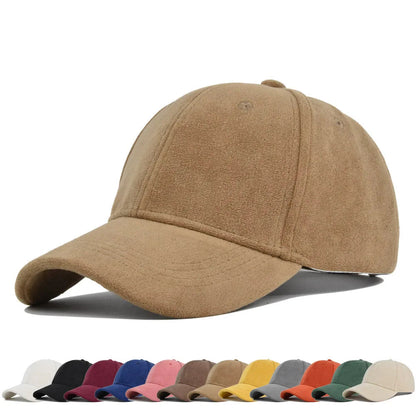 Baseballpet Verstelbaar met Faux Suede Afwerking