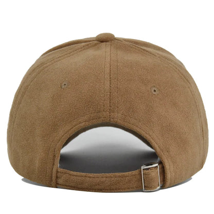 Baseballpet Verstelbaar met Faux Suede Afwerking