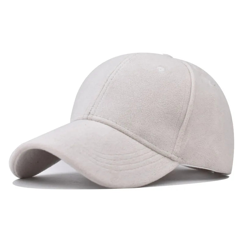 Baseballpet Verstelbaar met Faux Suede Afwerking